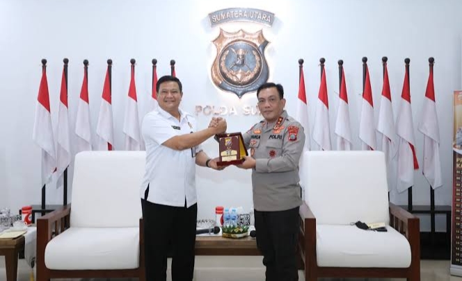 Kapolda Sumut Irjen. Pol. Drs. Ridwan Zulkarnain Panca Putra Simanjuntak, M.Si, menerima Kunjungan Sekretariat Jenderal Dewan Ketahanan Nasional