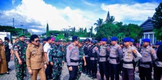 Apel Gelar Pasukan Operasi Pengamanan ini dipimpin langsung oleh Kapolda Maluku Irjen Pol Eddy Sumitro Tambunan, dengan tujuan untuk memastikan kesiapan seluruh personel pengamanan VVIP dalam menyukseskan kegiatan kunjungan kerja (Kunker) RI 2 beserta rombongan di wilayah Ambon yang dilanjutkan dengan pengecekan kesiapan personel maupun materiil.