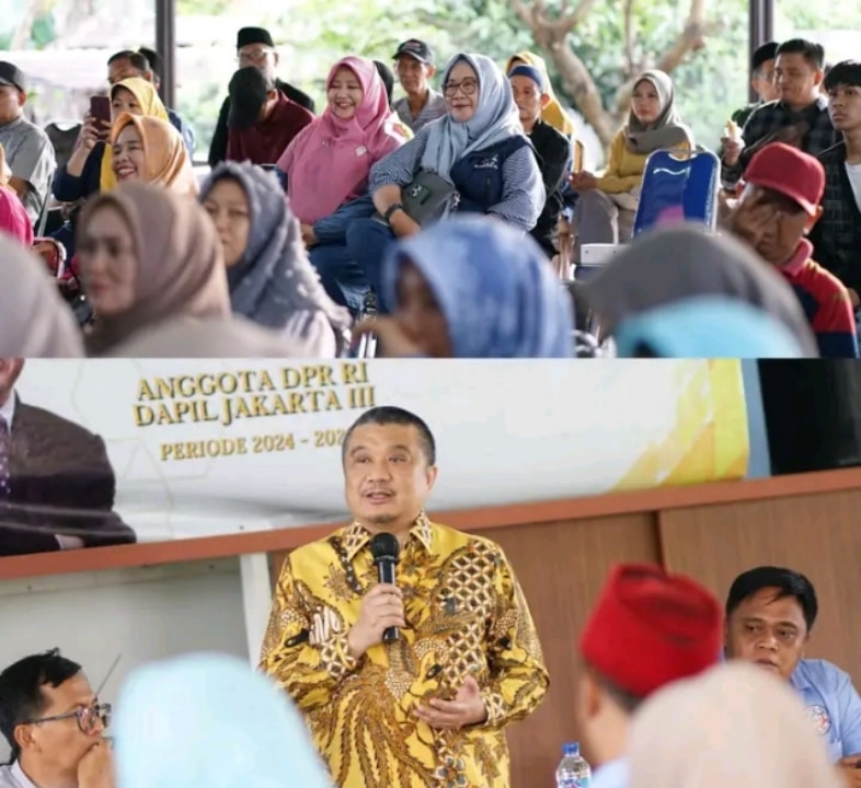 Anggota Komisi XI DPR RI dari Partai Golkar, Erwin Aksa, B.A,. melakukan kegiatan reses di Jakarta Barat untuk mendengarkan langsung aspirasi masyarakat, pada hari Jum'at (17/1/2025).