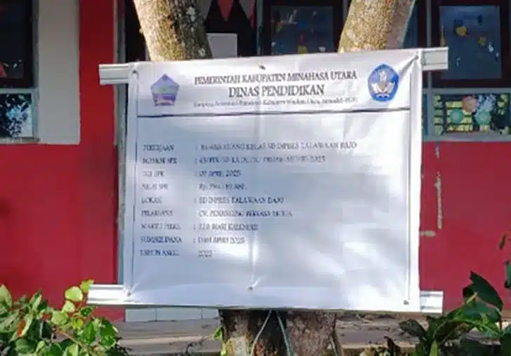 Alokasi anggaran hampir Rp300 juta yang bersumber dari Dana Alokasi Umum (DAU) diduga tidak sebanding dengan hasil pekerjaan di lapangan.