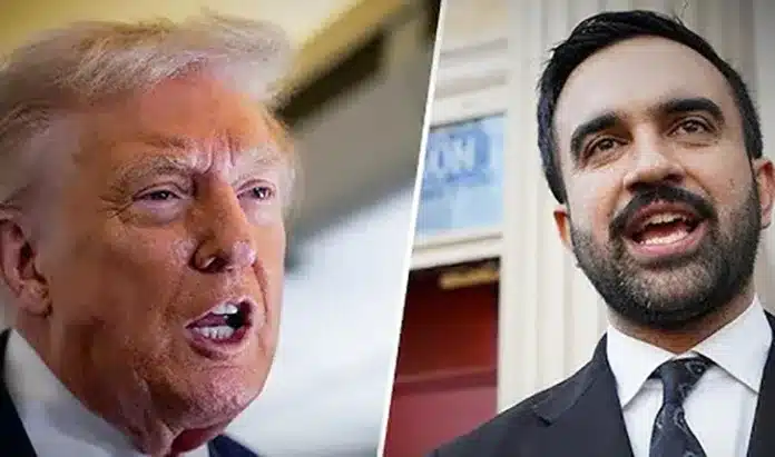 Trump Serang Wali Kota Muslim New York, Tuding Dukung Terorisme Kemenangan historis Zohran Mamdani sebagai Wali Kota Muslim pertama keturunan Asia Selatan di New York City semula dirayakan sebagai simbol kemajemukan dan kemajuan demokrasi Amerika Serikat (AS).
