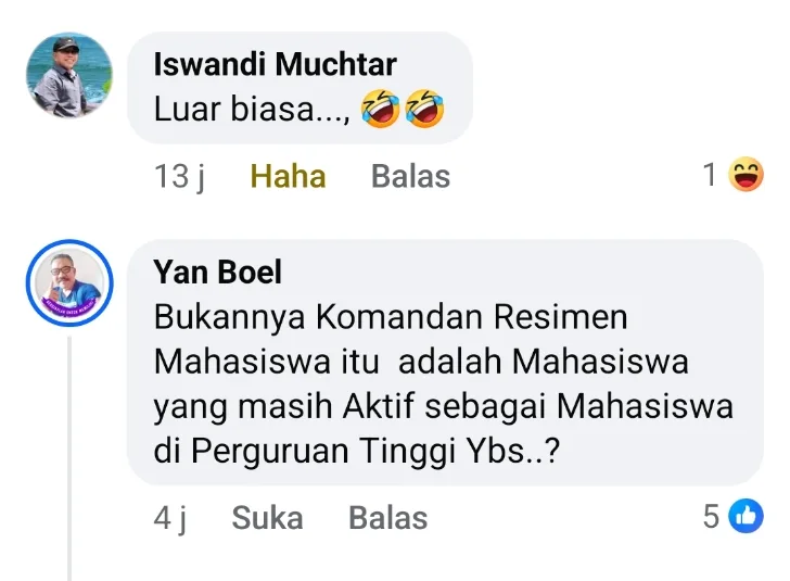 Pelantikan Komandan Menwa Pagaruyuang dan Pengangkatan Anggota Kehormatan, Pantas atau Seremonial Semata? 2 Unggahan Pelantikan Menwa di Akun Humas Pemko Padang Ramai Dikomentari Netizen