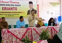 Erianto Jemput Aspirasi Warga Kuranji, Fokus Pendidikan dan Program Sosial Anggota DPRD Kota Padang dari Daerah Pemilihan (Dapil) Padang III, Erianto, menggelar kegiatan reses masa sidang III tahun 2026 di SD Negeri 48 Kuranji, Kecamatan Kuranji, Kota Padang, pada Selasa (5/5/2026).
