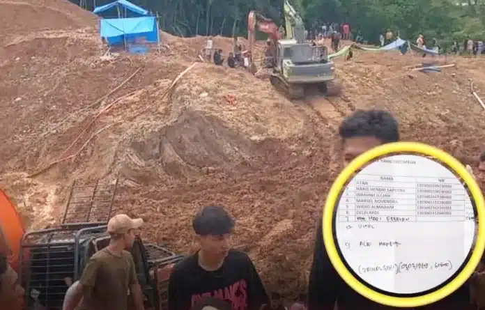 Aktivitas tambang emas tanpa izin (PETI) atau tambang ilegal
