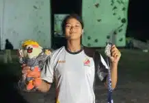 Porprov XVI Sumbar: Panjat Tebing Padang Berhasil Koleksi 6 Medali, Bidik Dua Emas Atlet panjat tebing putri Kota Padang, Haya Nafisah Khairiah, berhasil meraih medali perunggu pada nomor boulder umum A dan medali perak pada nomor boulder umum B.