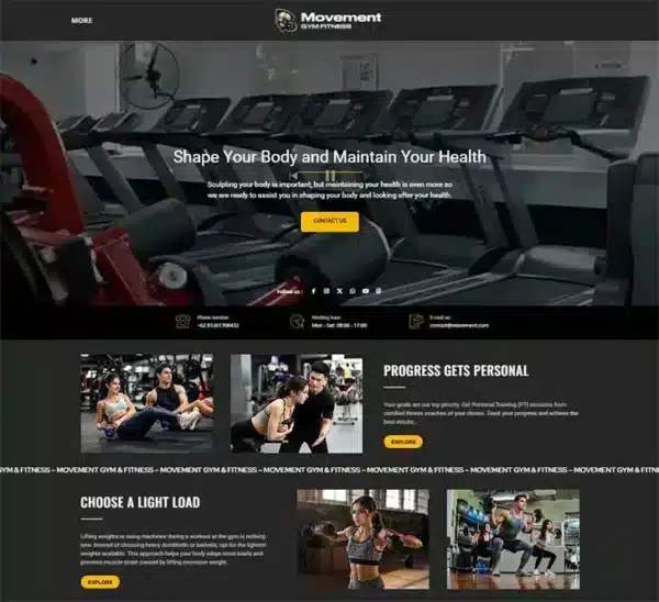 Website Gym 1 GYM