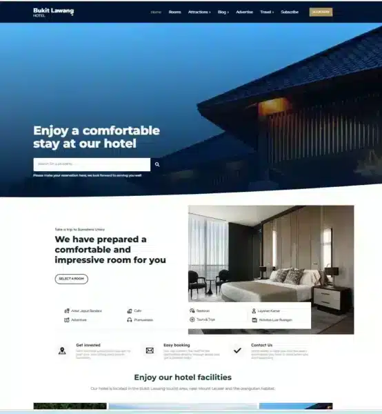 Website Hotel & Homestay 1 Hotel