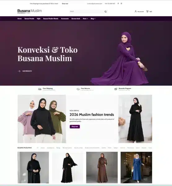 Website Konveksi & Toko 1 Konveksi